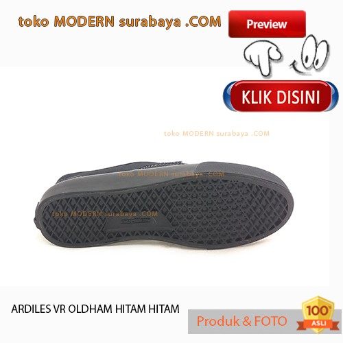 ARDILES VR OLDHAM HITAM HITAM Sepatu Sekolah Casual Sneakers