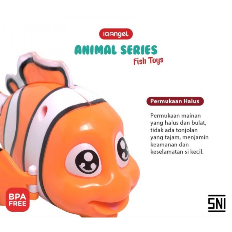 IQ Angel Animal Series Mainan Motorik Anak - Fish / Ikan - Random