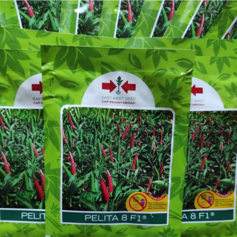 TERMURAH Benih cabe rawit PELITA 8 F1 panah merah isi 2250 butir Label Bungkus Asli Bukan Tempelan