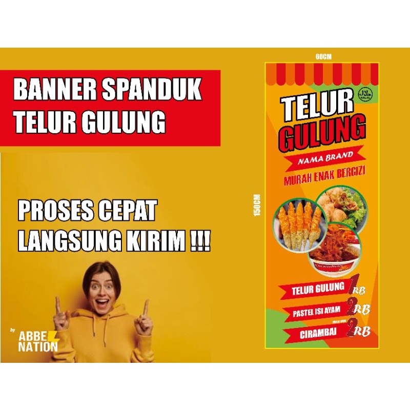 Jual Banner Spanduk Telur Gulung Shopee Indonesia