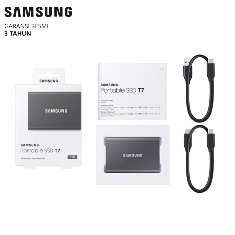 SSD Samsung T7 1TB Portable - SSD Eksternal USB 3.2