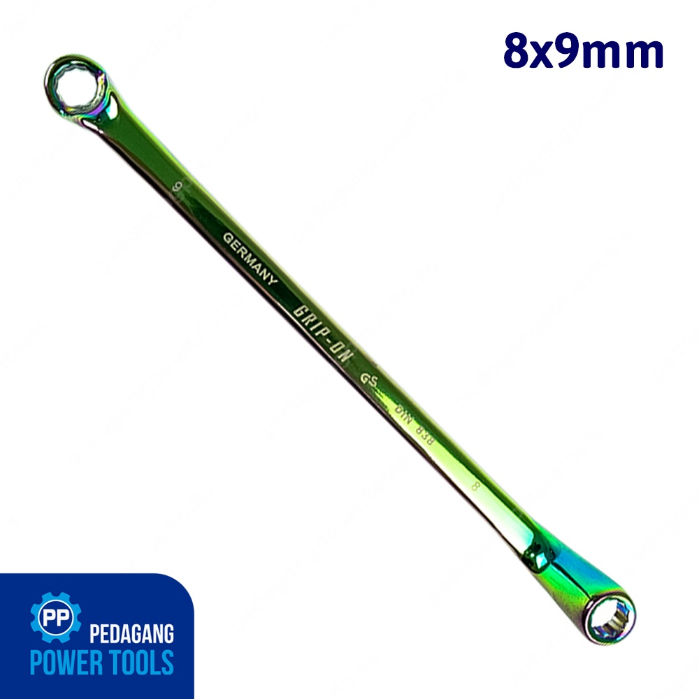GRIP ON KUNCI RING 8 X 9 MM BENGKOK TAHANAN TUTUP STEL KLEP MOTOR