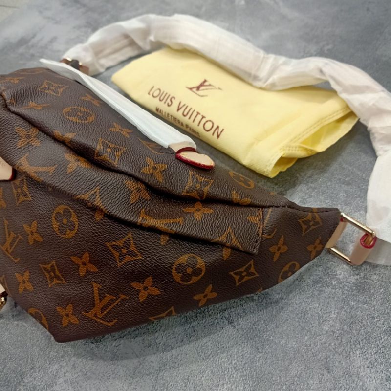 Waist bag / Bumbag LV Monogram Coklat Premium Quality