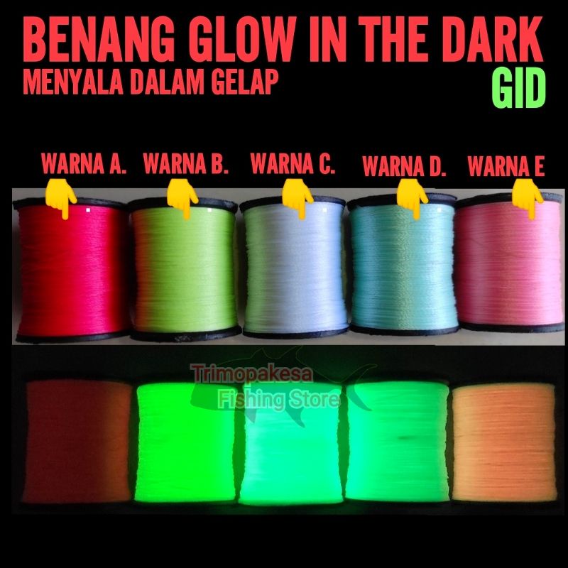 Jual Benang GID / Benang Menyala Dalam Gelap / Tying Thread / Benang ...