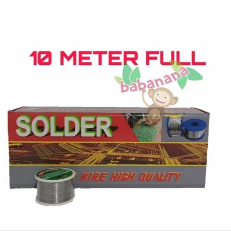 Timah solder 0.8mm 10 meter refill las roll gulungan