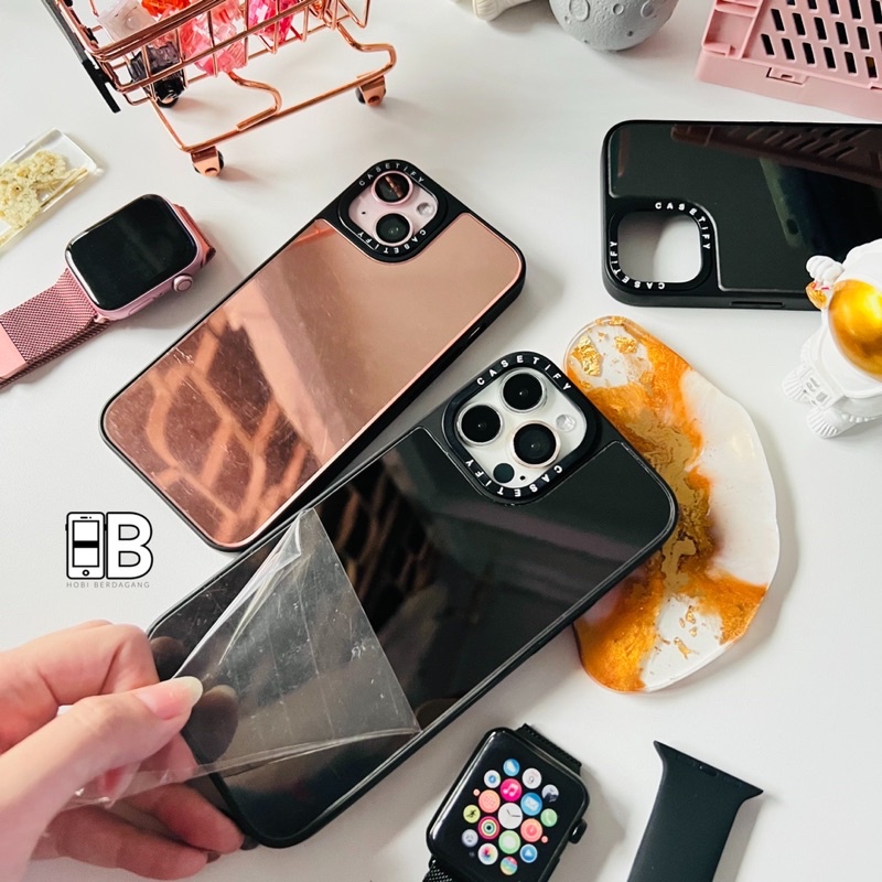 Mirror Casetify Casing Kaca Cermin for iPhone X XR XS 11 12 13 14 PRO MAX