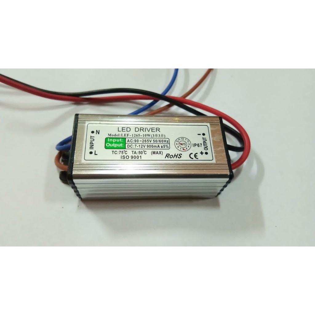 LED Driver 10 Watt 900mA DC 7-12V