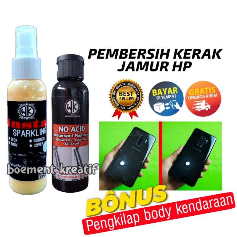 Pembersih dan penghilang jamur hp / Pembersih hp bonus pengkilap body