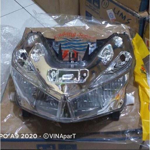 REFLEKTOR LAMPU DEPAN VARIO 125 150 LED K59 2016 2017 MERK WIN NON ORI