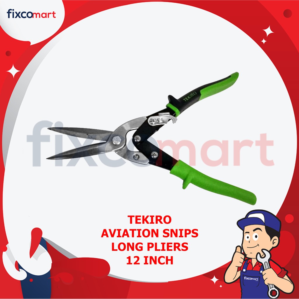 Tekiro Aviation Snips Long Pliers / Gunting Seng Tipe Panjang 12 Inch