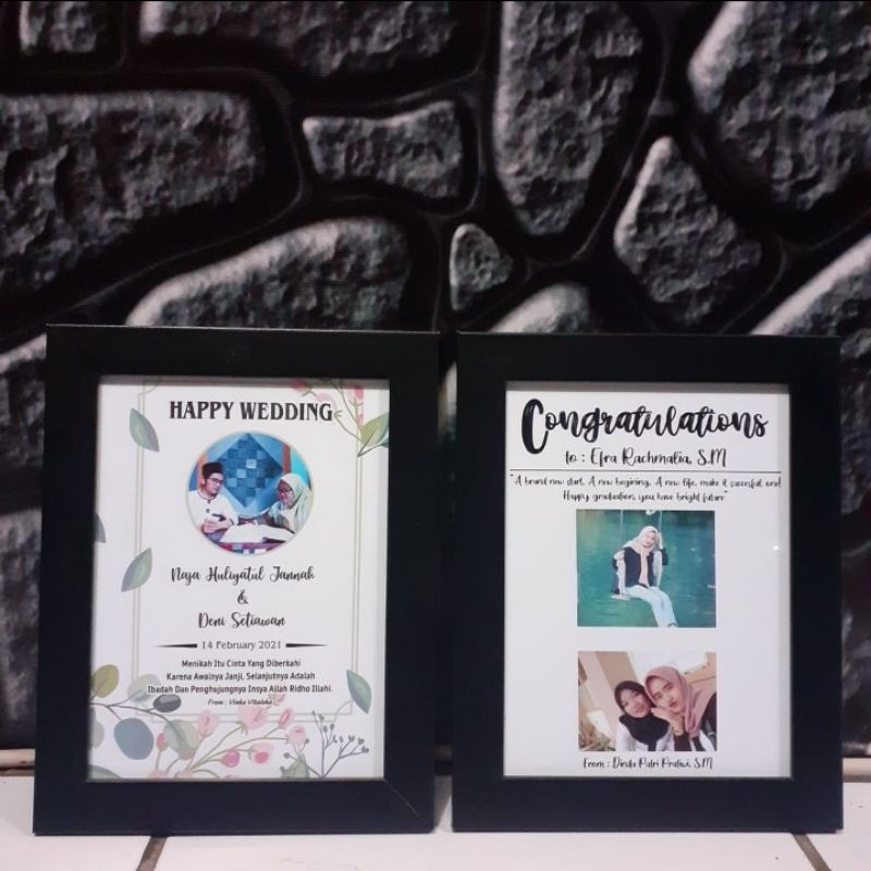 frame/pigura foto 5 R plis kaca