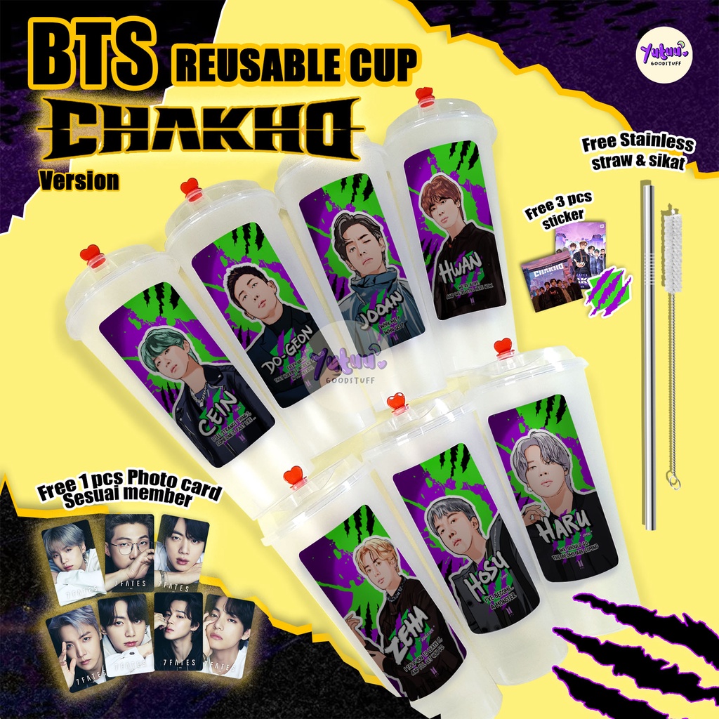 BANGTAN REUSABLE CUP CHAKHO Version Fanmade