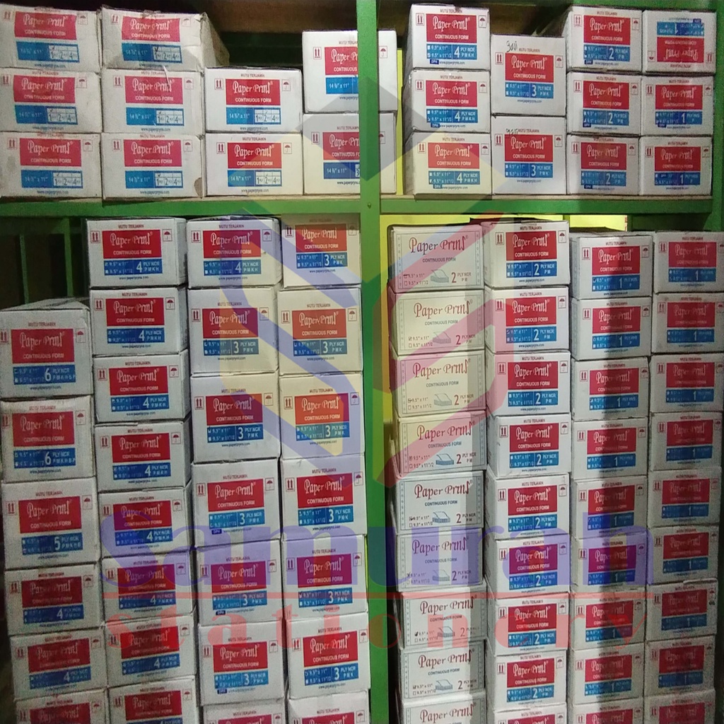 

H7Y Kertas Continuous Form Paper Prins 9,5/2 x 11/2 ( Wartel ) K1 HVS DPH Bagi 4 / CF Paperprins