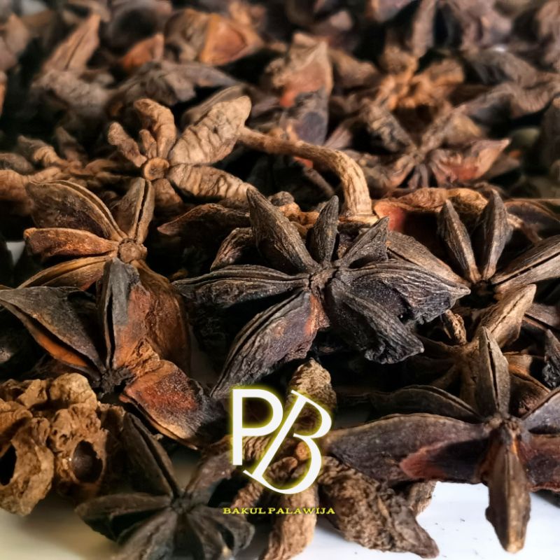 BUNGA LAWANG KERING / PEKAK / STAR ANISE 100 % ORIGINAL