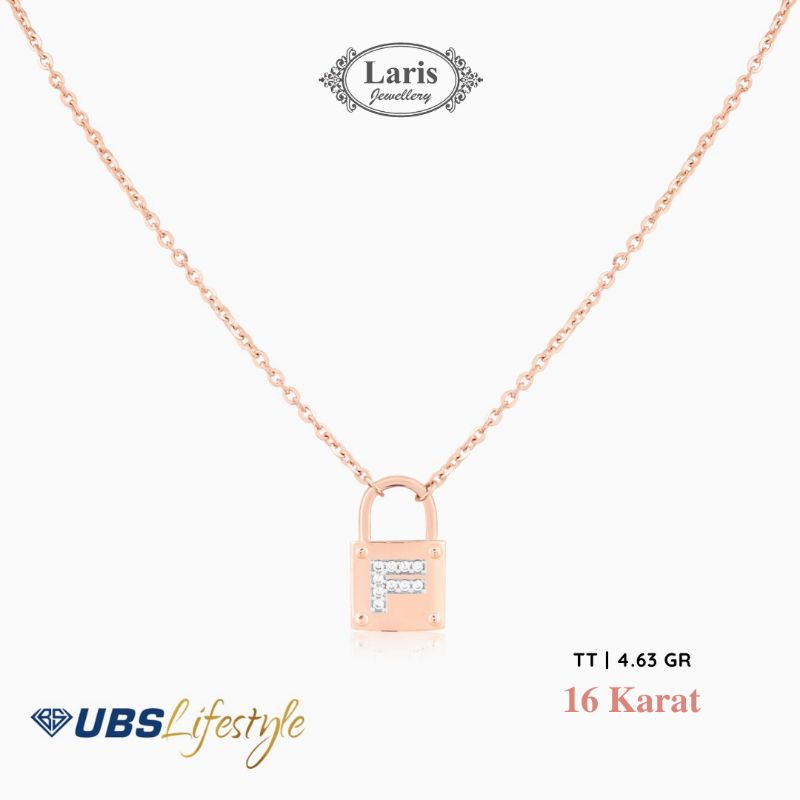 Kalung Inisial Huruf F 16k