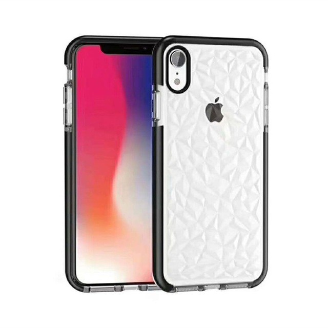 Soft Case Tpu Transparan Motif Berlian Untuk Iphone 12 12pro 12promax 12mini 11 X Xs Xr Xsmax 7plus 8plus Se2 2020 6 7 8