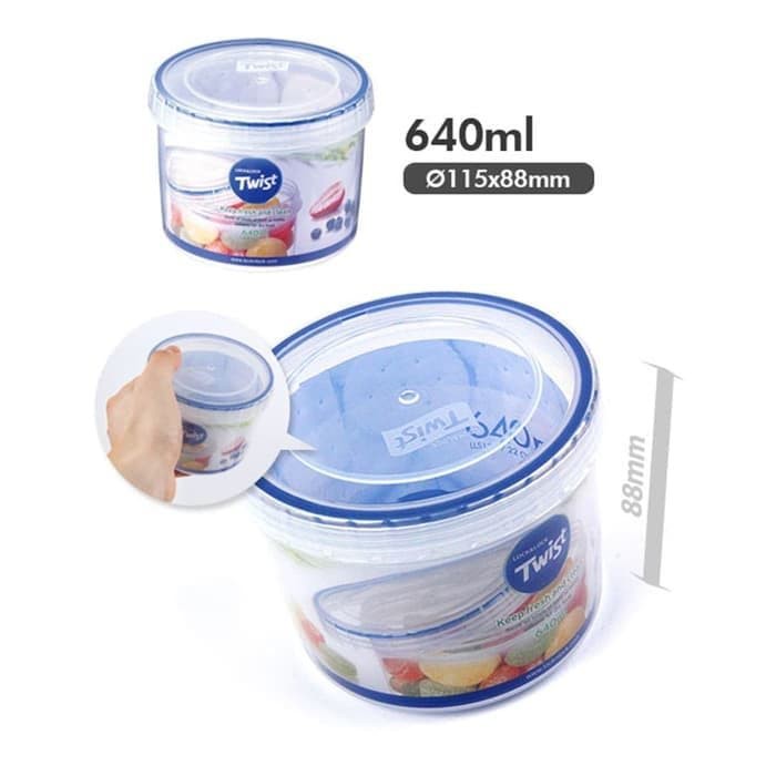 Round Food Container 640ML LLS 131 Lock &amp; Lock