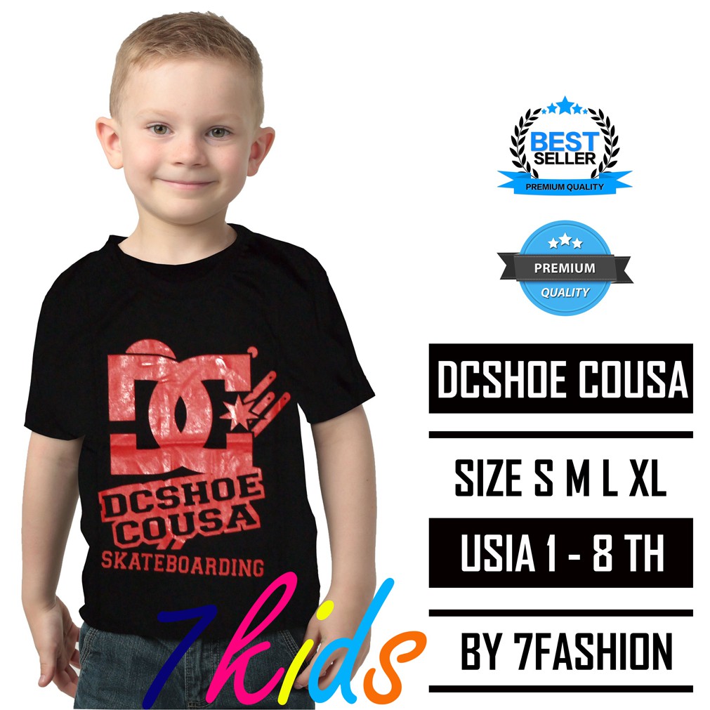Kaos Anak laki-laki | Kaos Anak Perempuan | Pakaian anak Kaos Distro Cowok Dcshoe Cousa