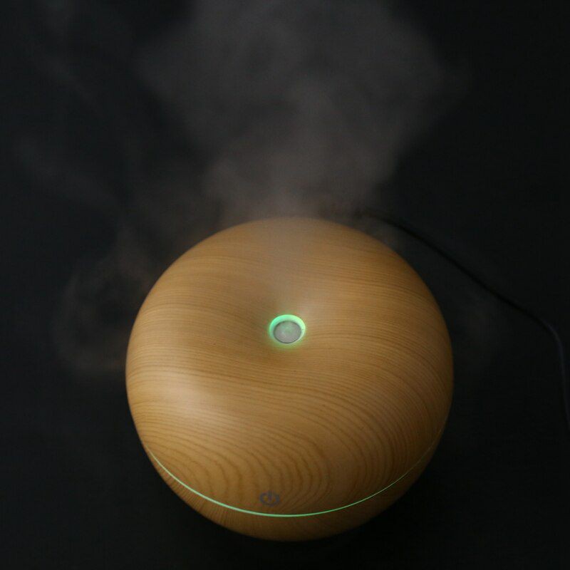 Taffware Ultrasonic Humidifier Aroma Essential Oil Diffuser Wood Design 130ml - HUMI AUG17 - Wooden