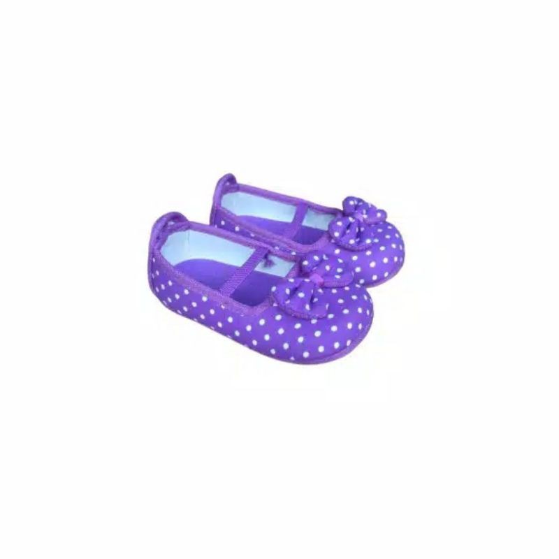 Sepatu bayi perempuan cantik warna ungu biru