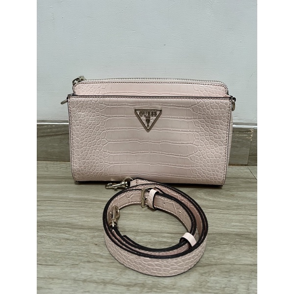 Preloved Sling Bag Guess Ori Counter Baby Pink