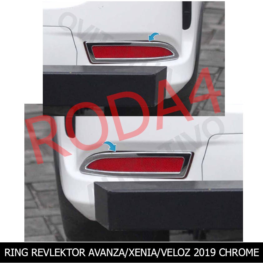 Garnish Ring Lampu Reflektor Avanza Veloz Great Xenia 2019 Full Chrome