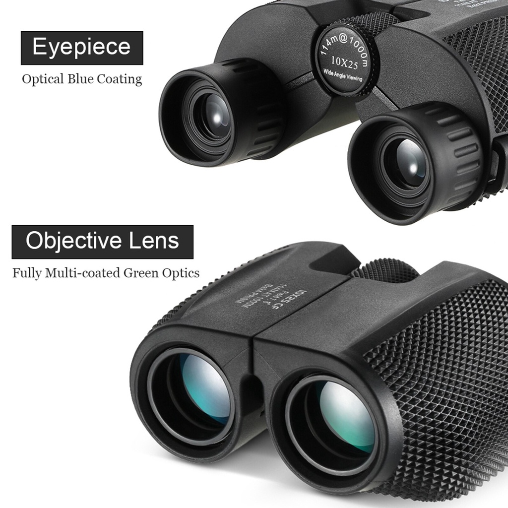 Teropong Binoculars HD Zoom 10x25 Teropong Outdoor Lipat Compact Zoom 10x25