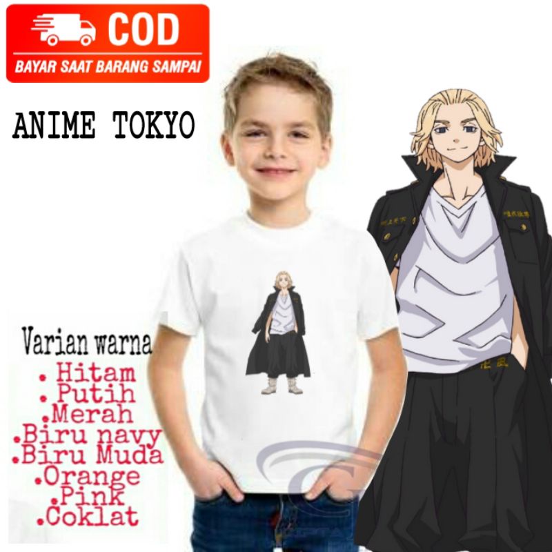 kaos Anak/ Baju Anak/Tokyo Anime/Kaos Anak laki laki/Anak Perempuan/Baju Anak Laki laki Anak
