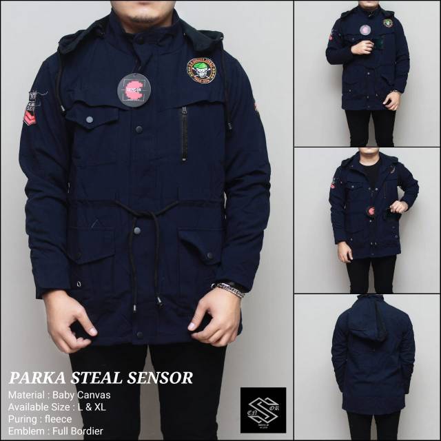 (BAYAR DI TEMPAT/COD) Jaket Parka Pria Justine Sensor Series