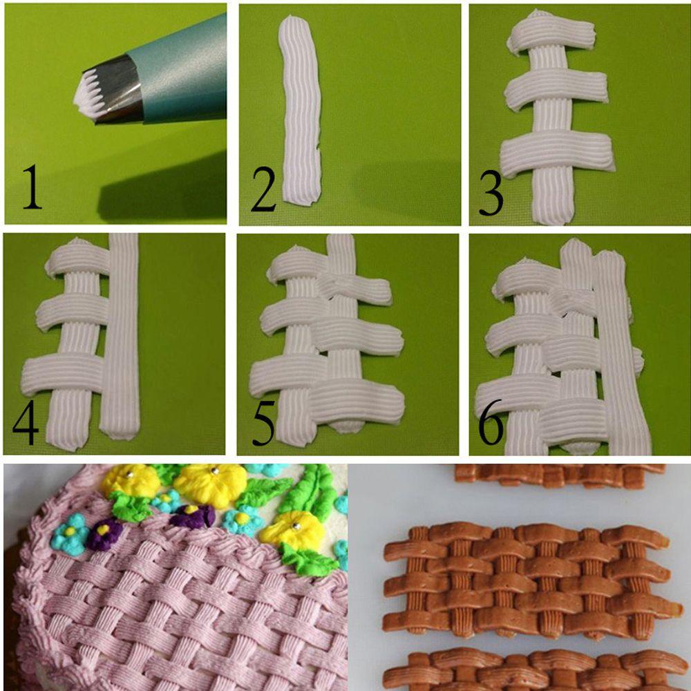 Suyo 5PCS / SET Spuit Piping Icing Bahan Stainless Steel Untuk Dekorasi Kue