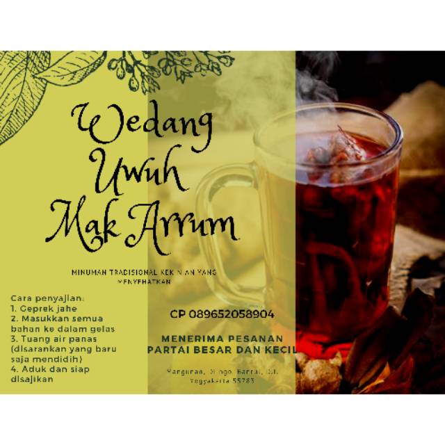 

Wedang Uwuh Komplit Large