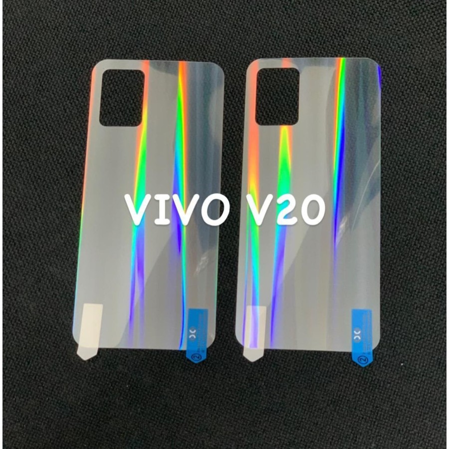 VIVO V23 5G V23e V21 4G V21 5G V20 V20 2021 VIVO V20 SE ANTI GORES BELAKANG SKIN AURORA, SKIN GLITER PELANGI ANTI JAMUR PELINDUNG BELAKANG JAMURAN V23 e 5G