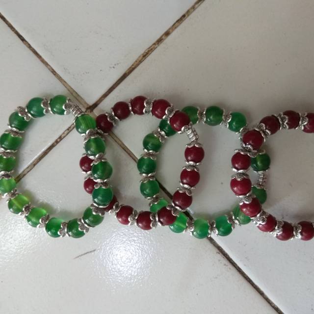 Gelang bali manik batu alam