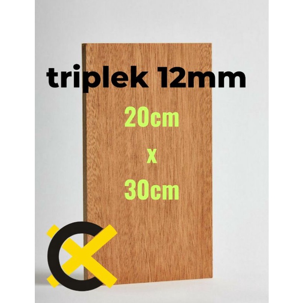 

Triplek 12mm 20cm x 30cm Multiplek Plywood