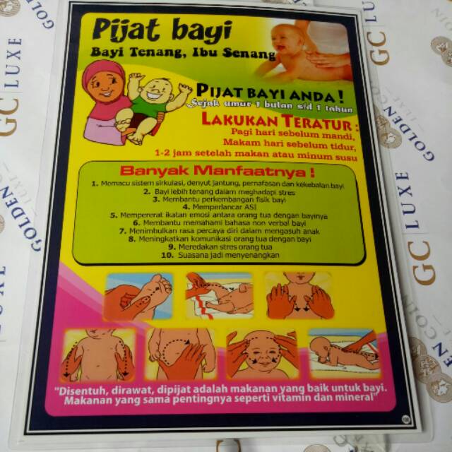 

Poster Pijat Bayi ,Bayi Tenang Ibu Senang New dan 200 Poster Lainnya