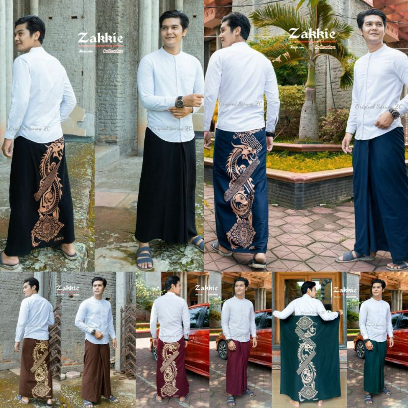 Sarung Batik Print motif Naga, Sarung Batik Pria Dewasa,Sarung Batik Mahda Pekalongan