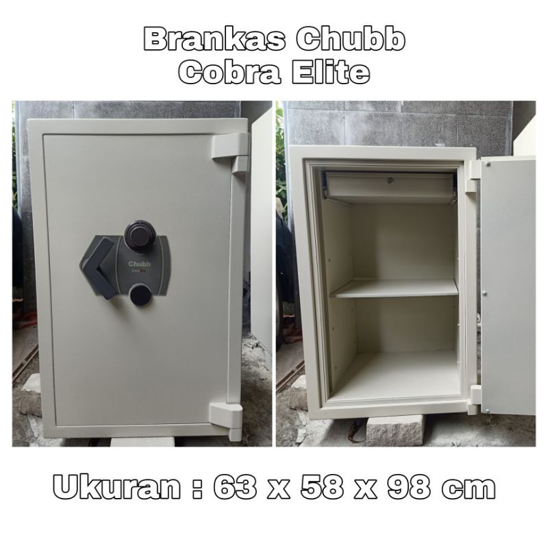 Brankas Chubb Cobra Elite T 98cm Bekas Tempat Simpan Tahan Api Safety