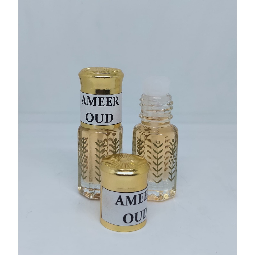 PARFUM AMEER OUD ORIGINAL MURNI100%,aroma saudi KEMASAN COLEK 12 ML,6 ML,3 ML,PARFUM MURNI