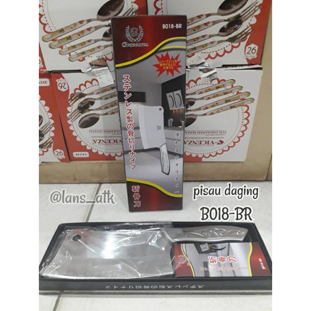 Pisau Daging Stainless Steel B018-br / Golok Daging