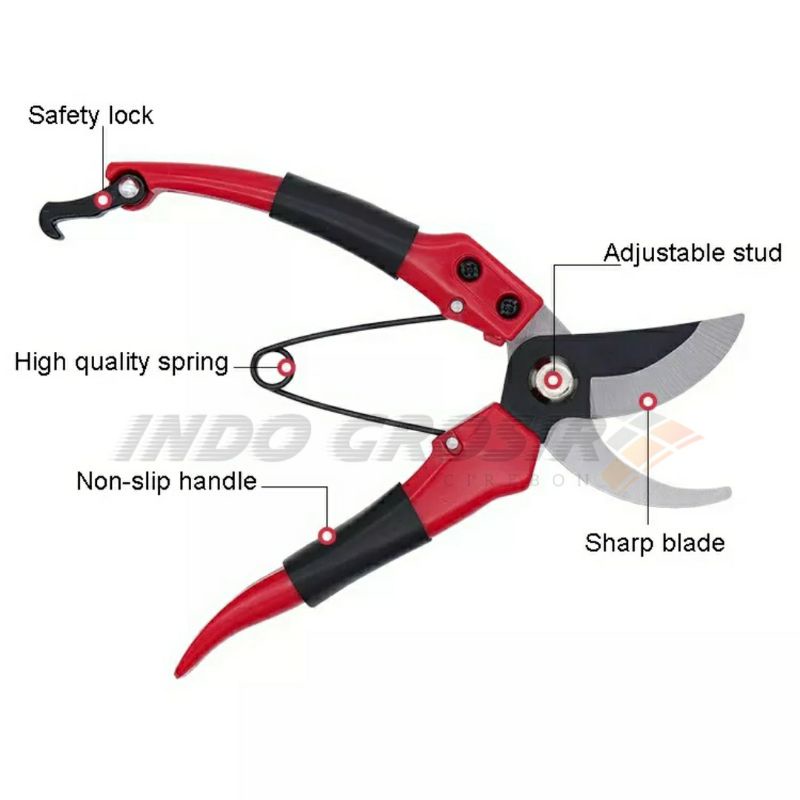 Kenmaster Gunting Dahan Serbaguna Alat Potong Dahan Ranting Tanaman Bunga Stek Pruning Shears