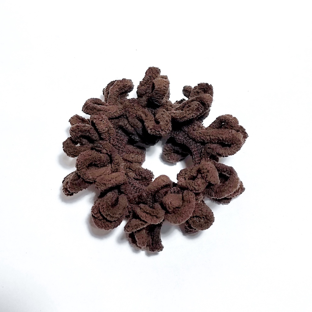 Scrunchie Mini Coral Warna Earth Tone