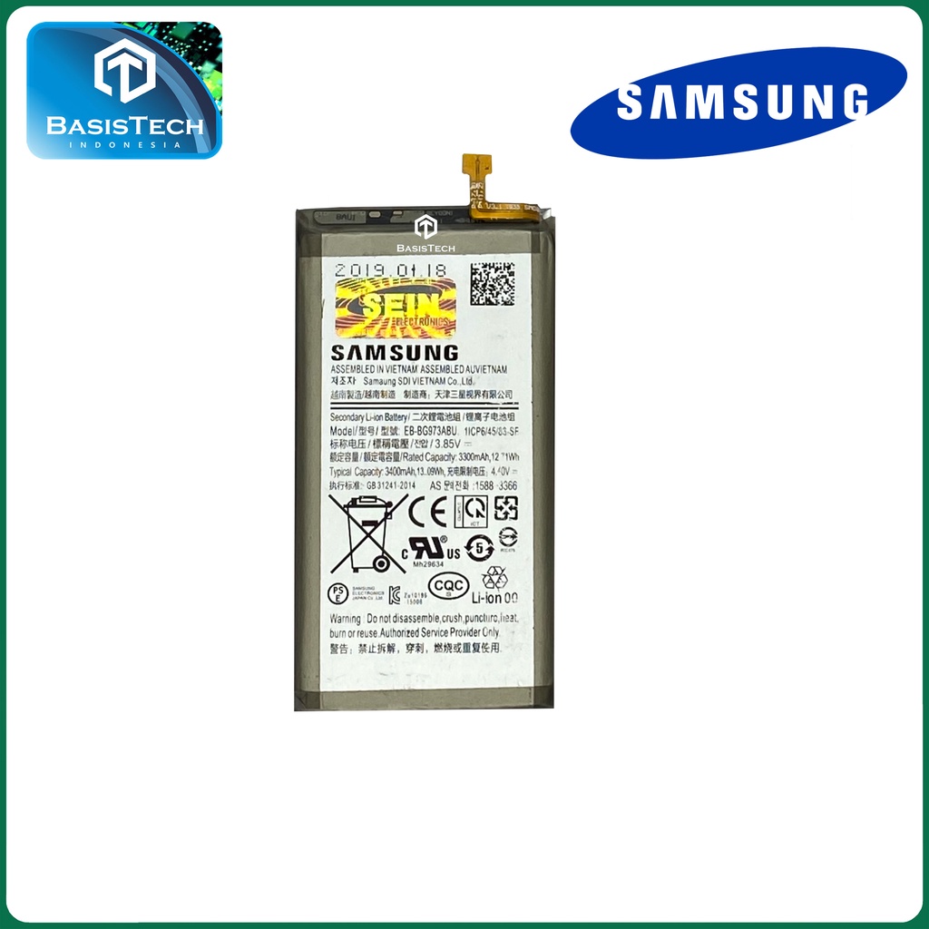 BATERAI SAMSUNG S10 - G973 - G973F - EB-BG973ABU - ORI