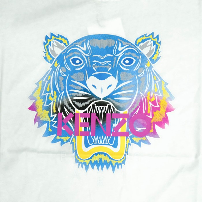 K N Z O Tiger Tee White/Rainbow(W) 100% Authentic