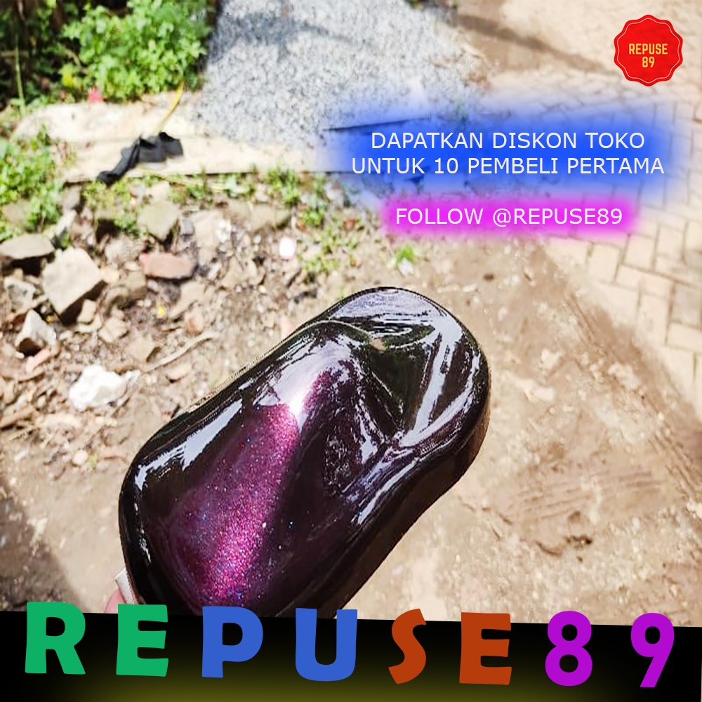 CAT BUNGLON BLACK RED CAT BODY MOTOR/MOBIL/VELG SPECIAL COLOR PAINT HEMAT MURAH