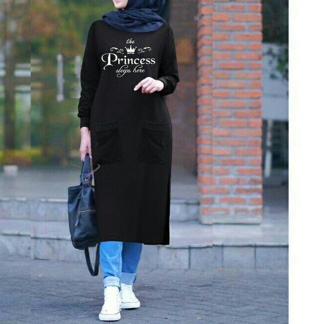 TUNIK WANITA DEWASA BAJU TUNIK PRINCC BAHAN KAOS BABYTERY LEMBUT