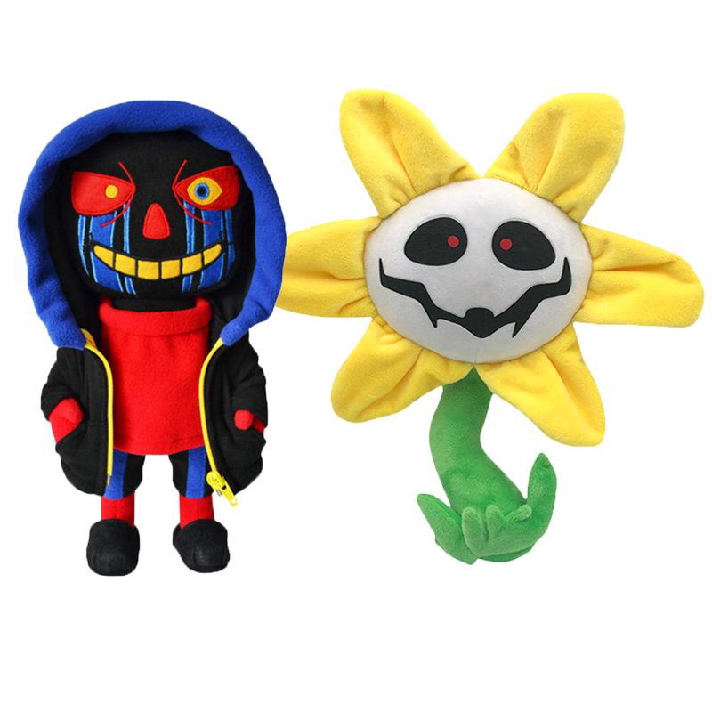 25cm/30cm Stuffed Toys Deltarune Undertale Zombies Boss Flower Plush Figure Toy Soft Doll Cartoon Pillows