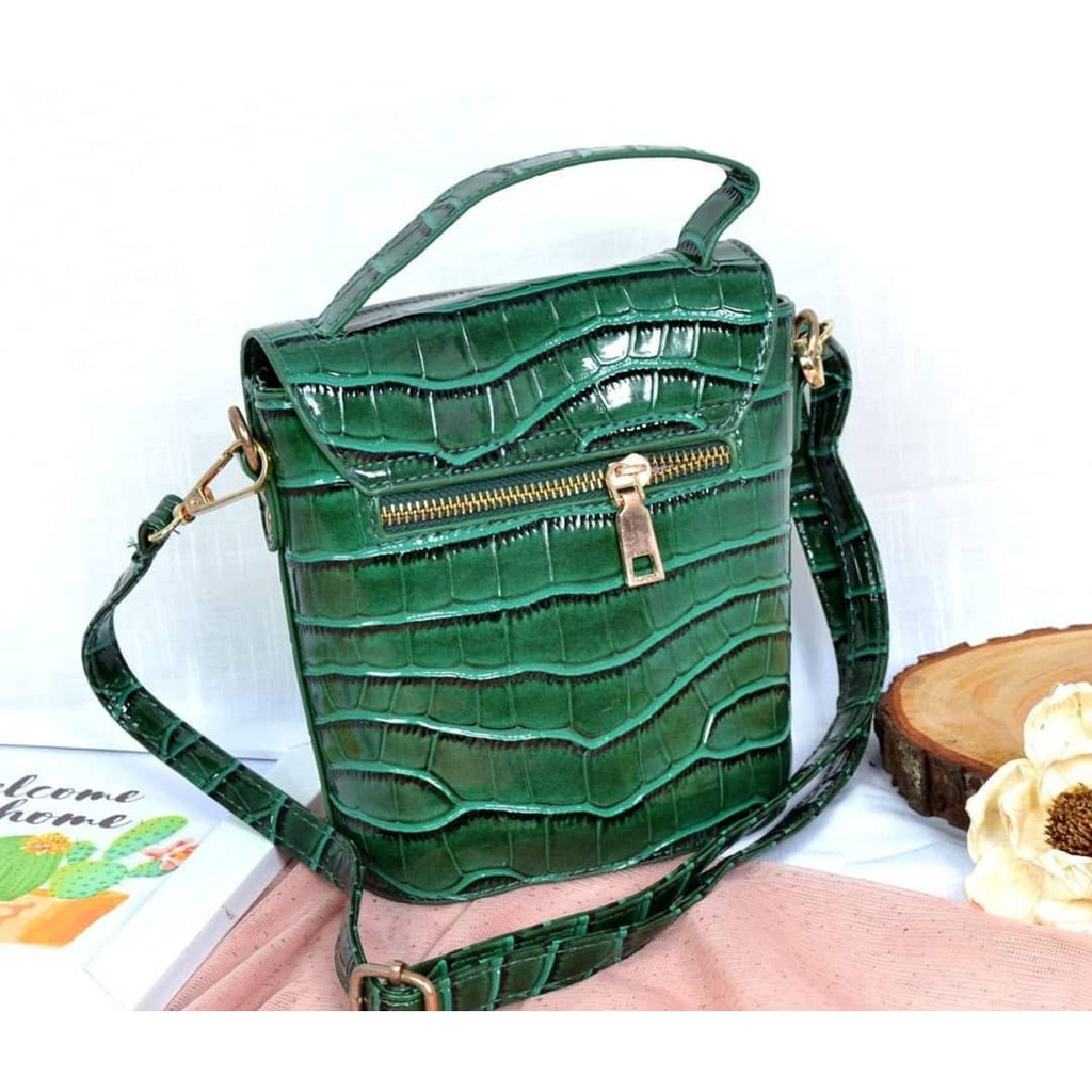 Tas kulit Mini kunci slip Selempang Handbag Wanita Import A9801