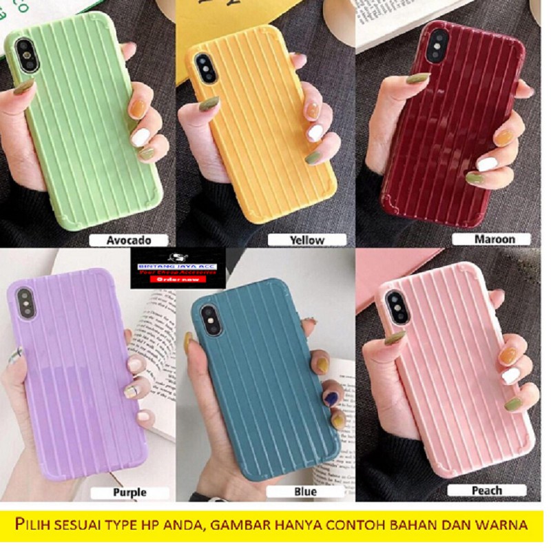 DISKON Premium Softcase Koper Case Candy Stripe FOR OPPO A57, A31 2020, A5 2020, A52, A53 2020