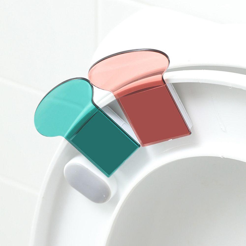 [Elegan] Toilet Seat Lifter Kamar Mandi Rumah Portable Travel Gagang Plastik Transparan