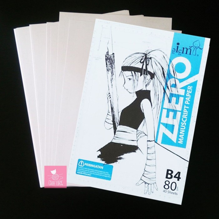 ZEERO Manuscript Paper B4 / manga paper / kertas komik